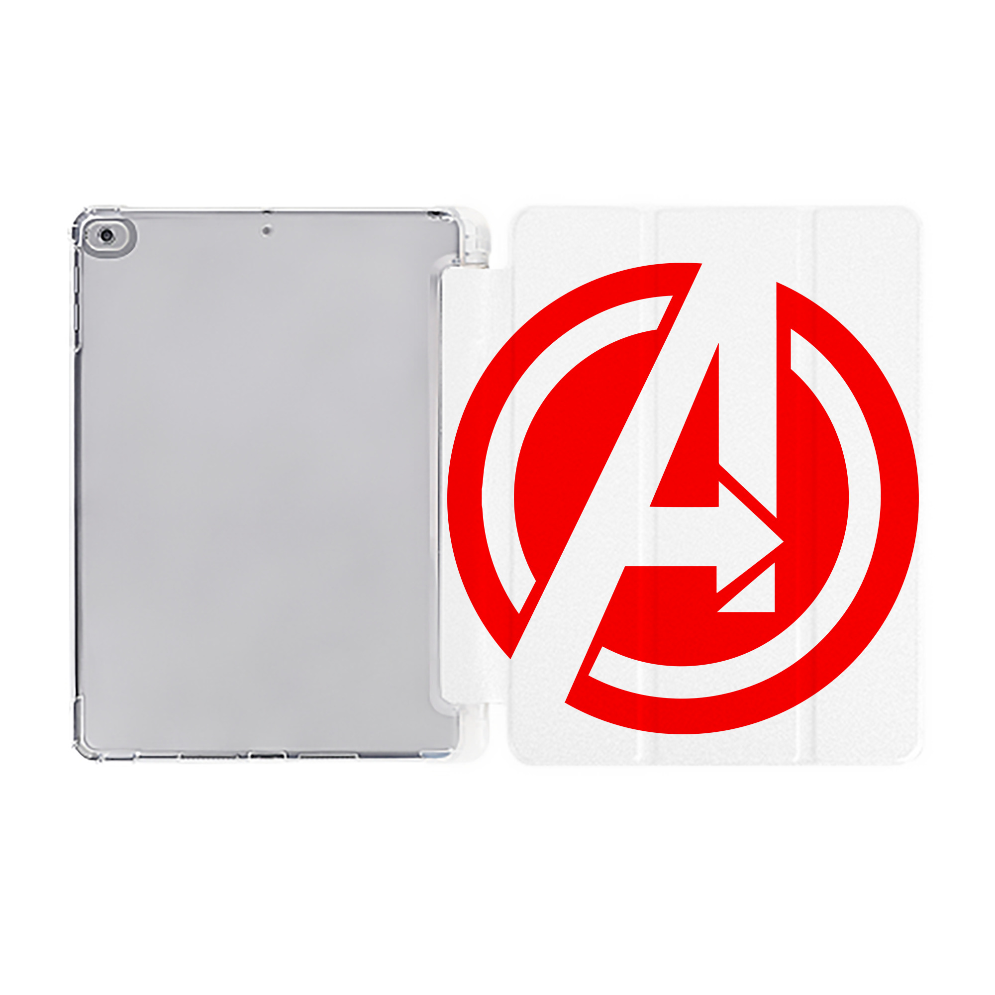 （画像用） アベンジャーズ The Avengers IPad ケース ペン収納付き 三つ折りスタンド PUレザー×シリコン 対応機種9.5/10.5/10.9インチ